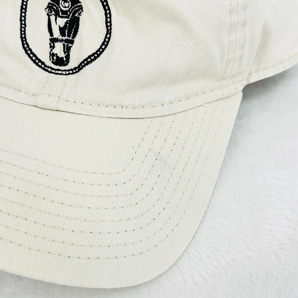 New Era Horse Patch Logo 9TWENTY Hat Cap‎ Adjustable Strapback Beige Outdoors